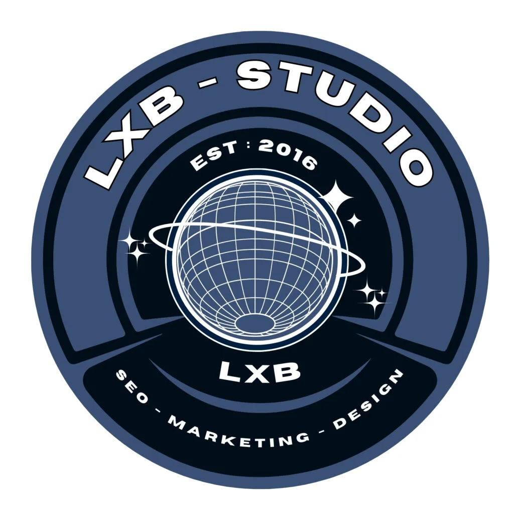 LXB-STUDIO SEO MARKETING DESIGN LOGO RETRO EXAMPLE
