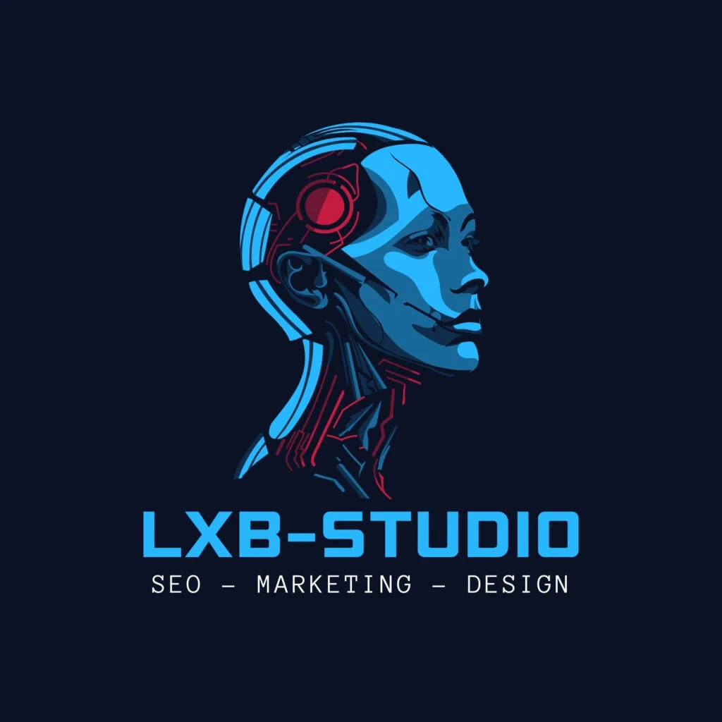 LXB-STUDIO SEO MARKETING DESIGN LOGO RETRO EXAMPLE ROBO 1