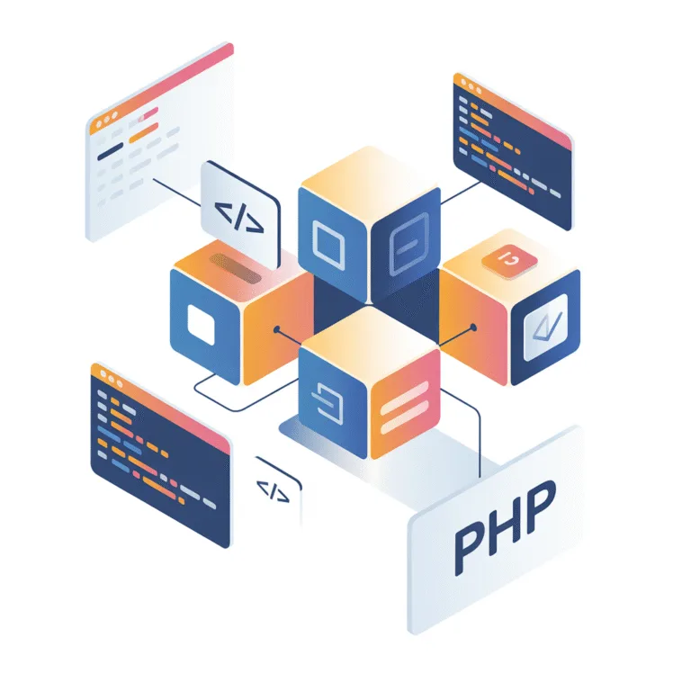 Modular PHP architecture diagram showing the Signelli application structure without framework dependencies