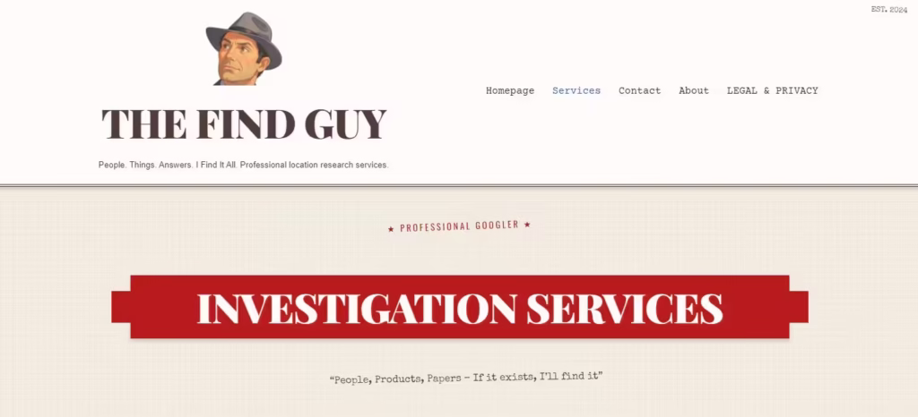 TheFindGuy.com vintage newspaper website theme built with pure CSS - featuring paper textures, ribbon banners, and typewriter fonts