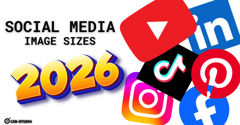 Social media platform icons for image size cheat sheet 2026